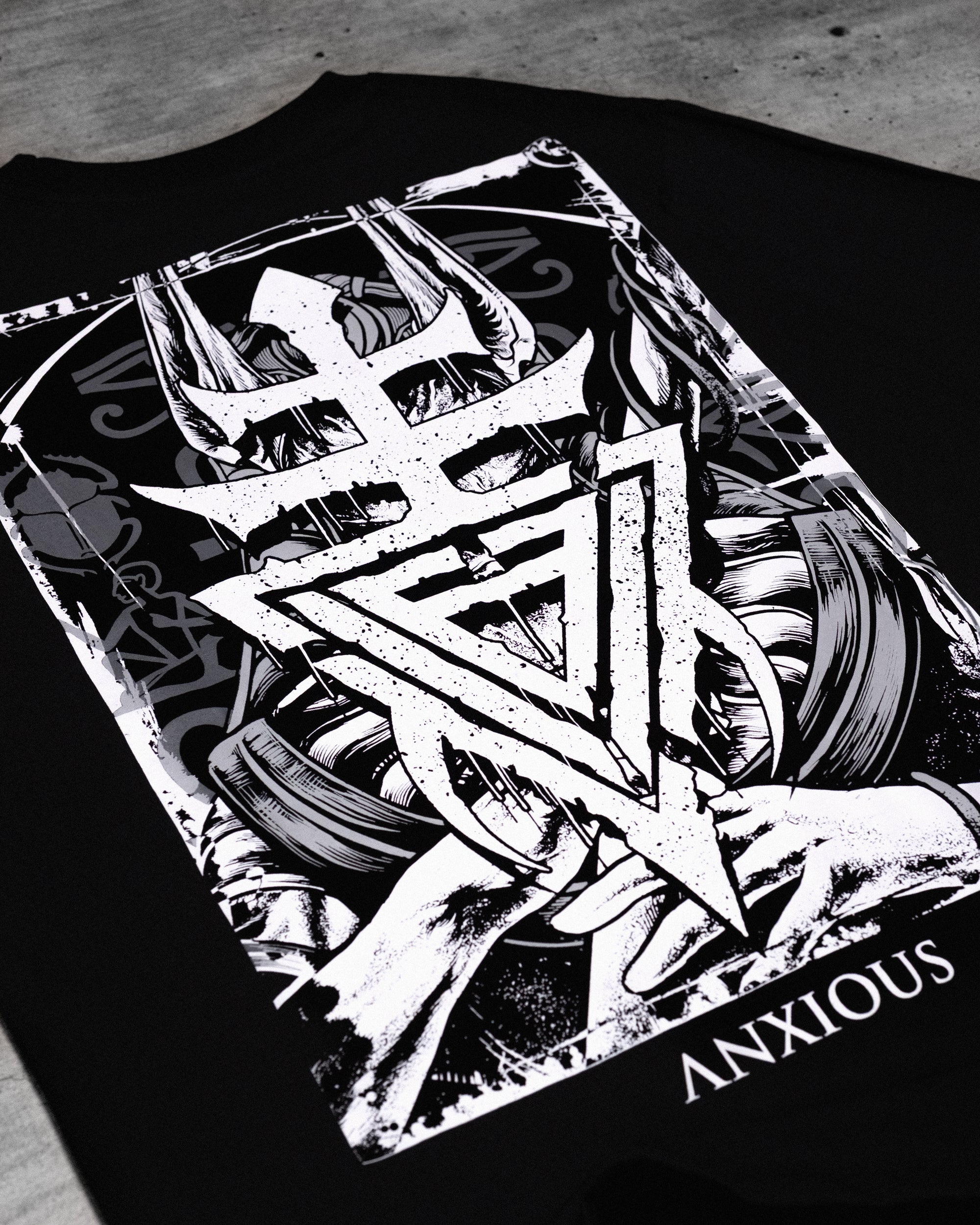 Anubis II - Oversized Tshirt Black