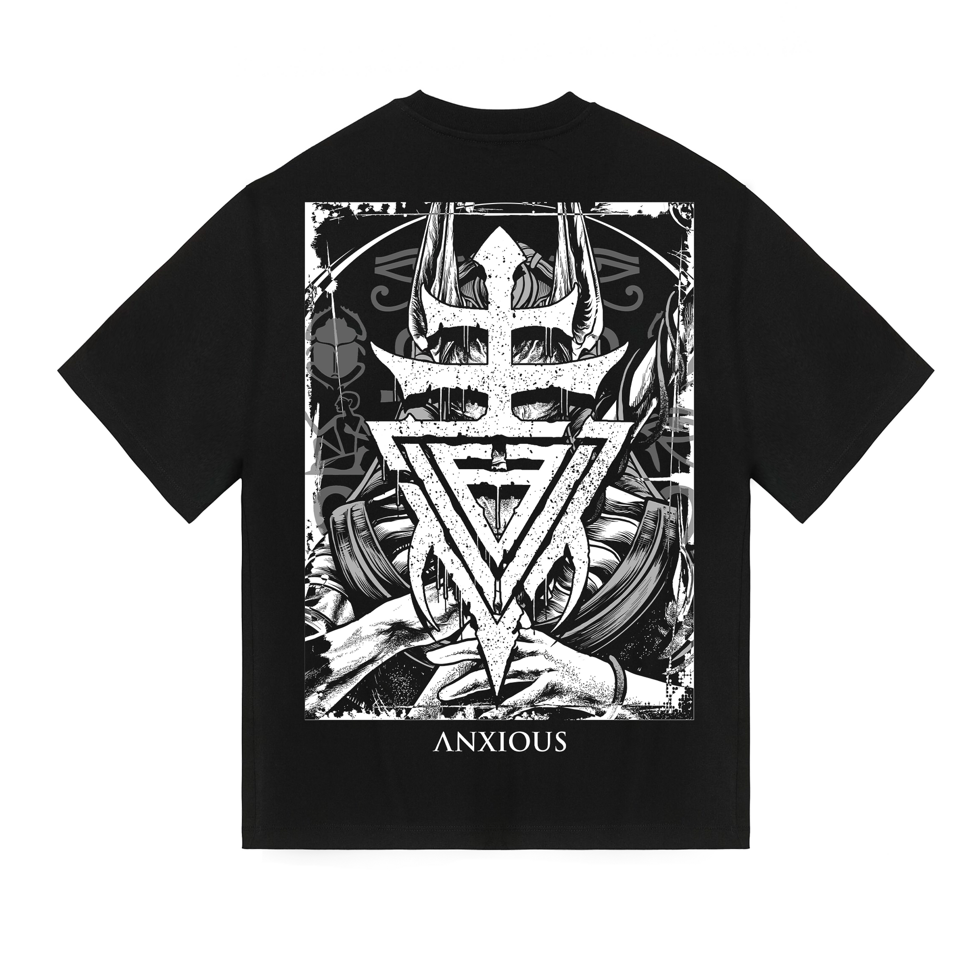 Anubis II - Oversized Tshirt Black